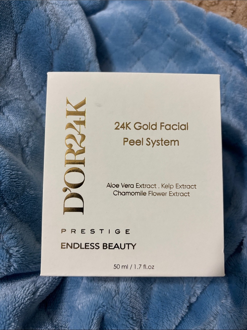 D'Or Skincare 24K Gold Facial Peel System - White & Gold